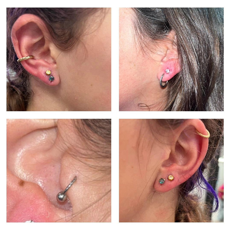 pierced ears